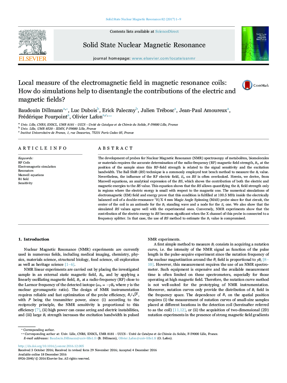 Local measure of the electromagnetic field in magnetic resonance coils: How do simulations help to disentangle the contributions of the electric and magnetic fields?