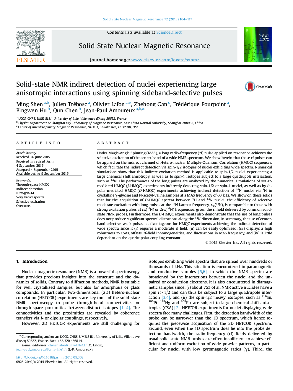 Solid-state NMR indirect detection of nuclei experiencing large anisotropic interactions using spinning sideband-selective pulses