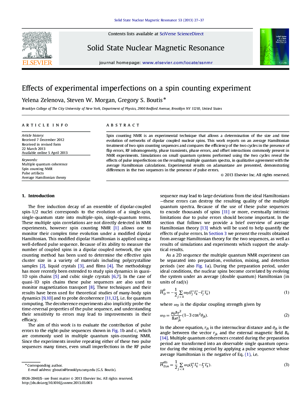 Effects of experimental imperfections on a spin counting experiment