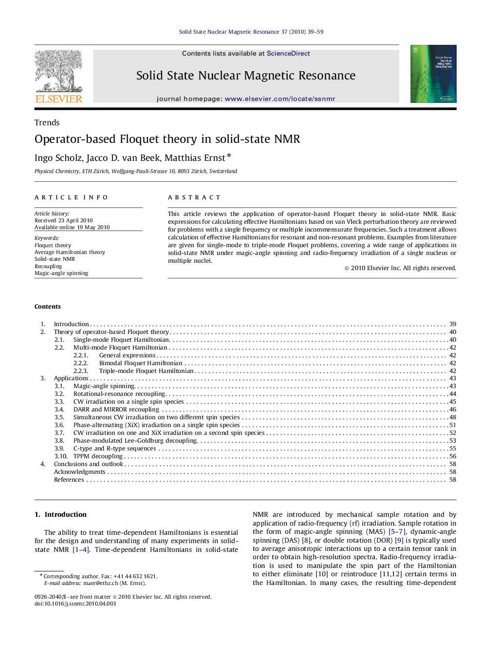 Operator-based Floquet theory in solid-state NMR