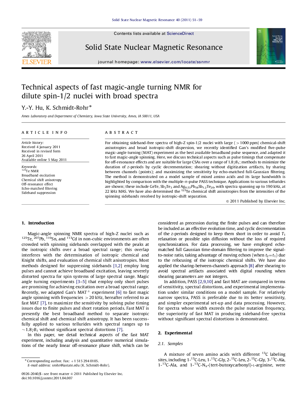 Technical aspects of fast magic-angle turning NMR for dilute spin-1/2 nuclei with broad spectra