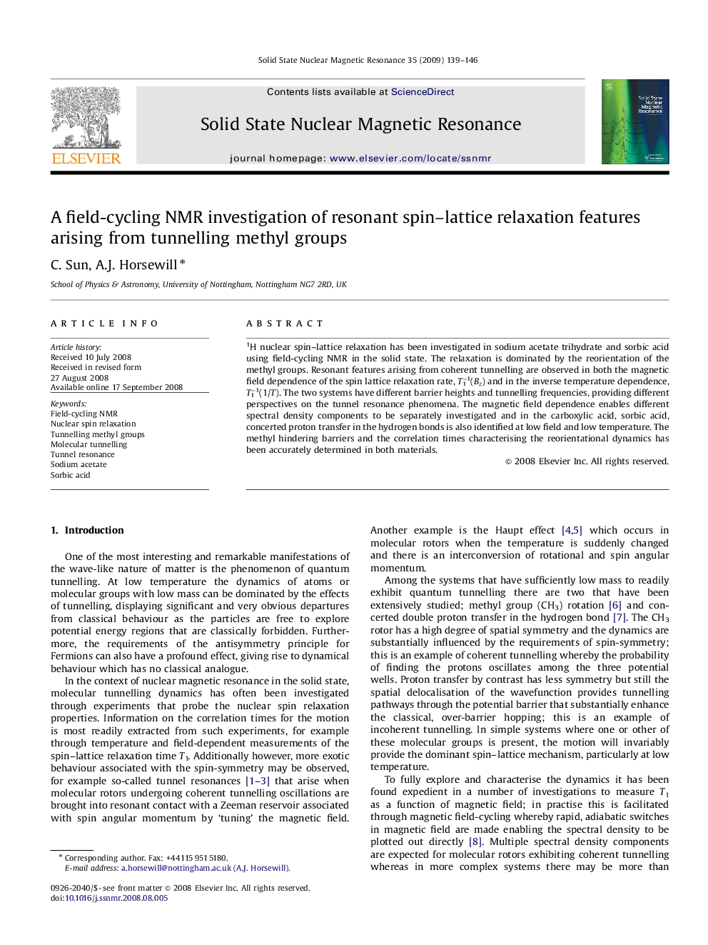 A field-cycling NMR investigation of resonant spin-lattice relaxation features arising from tunnelling methyl groups