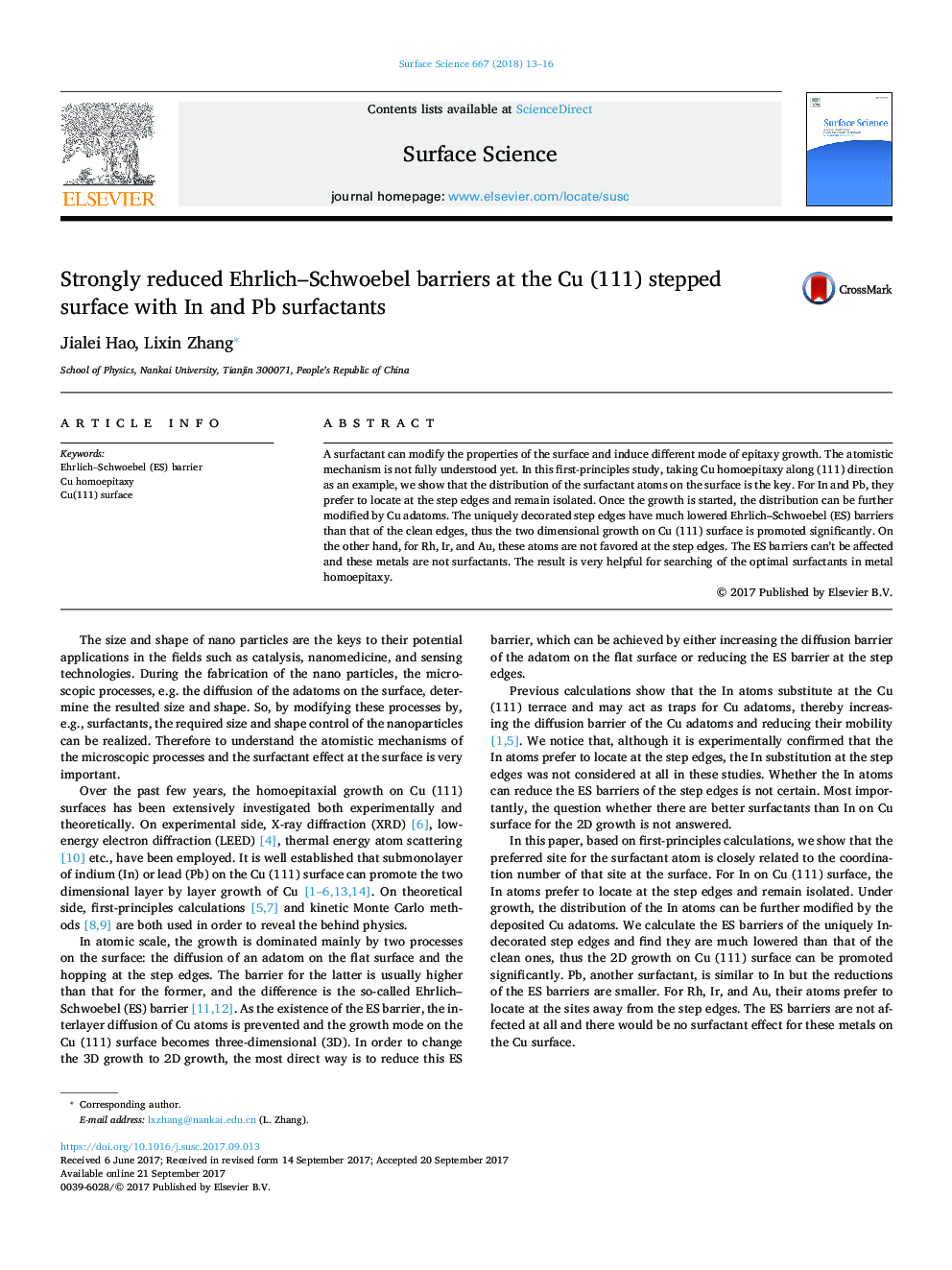 Strongly reduced Ehrlich-Schwoebel barriers at the Cu (111) stepped surface with In and Pb surfactants