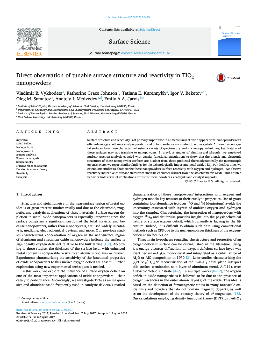 Direct observation of tunable surface structure and reactivity in TiO2 nanopowders