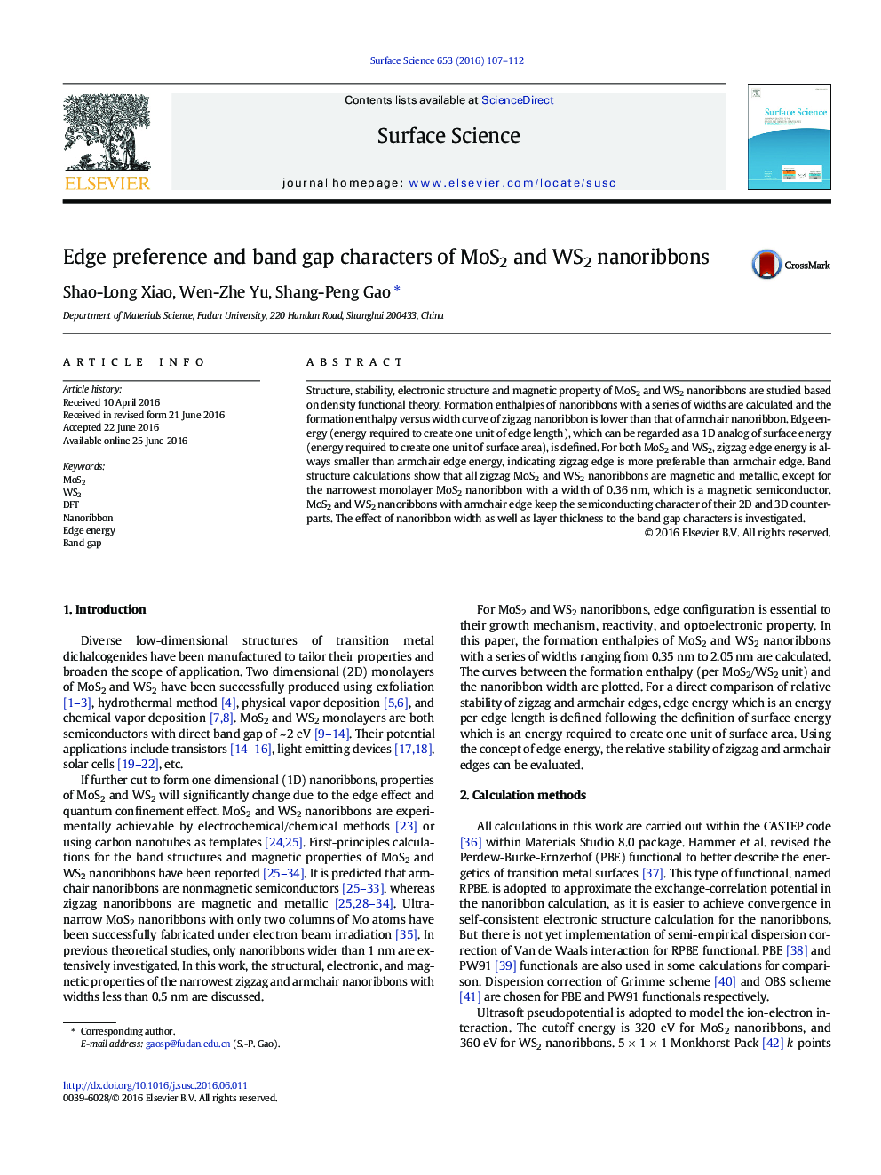 Edge preference and band gap characters of MoS2 and WS2 nanoribbons