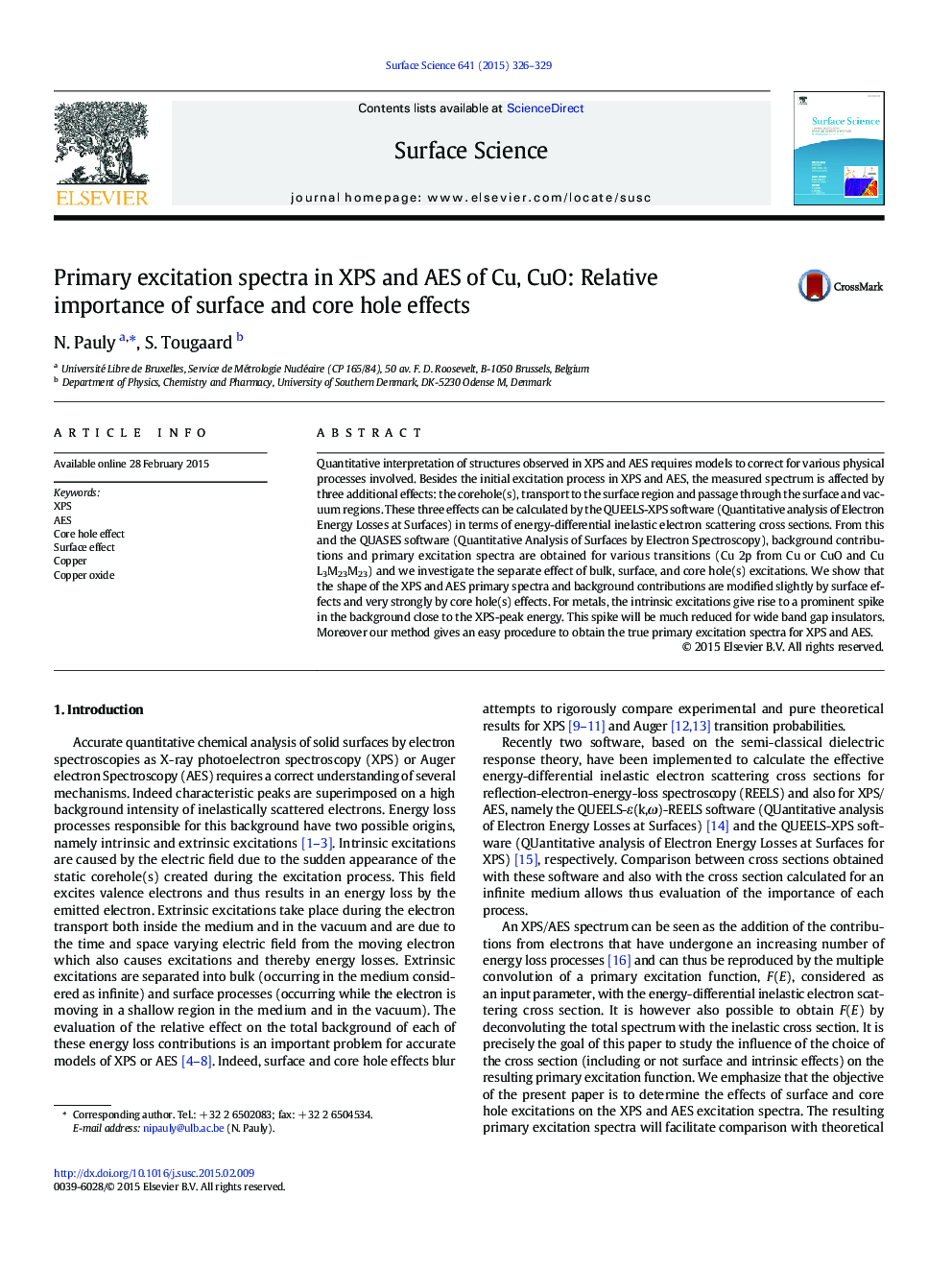 Primary excitation spectra in XPS and AES of Cu, CuO: Relative importance of surface and core hole effects