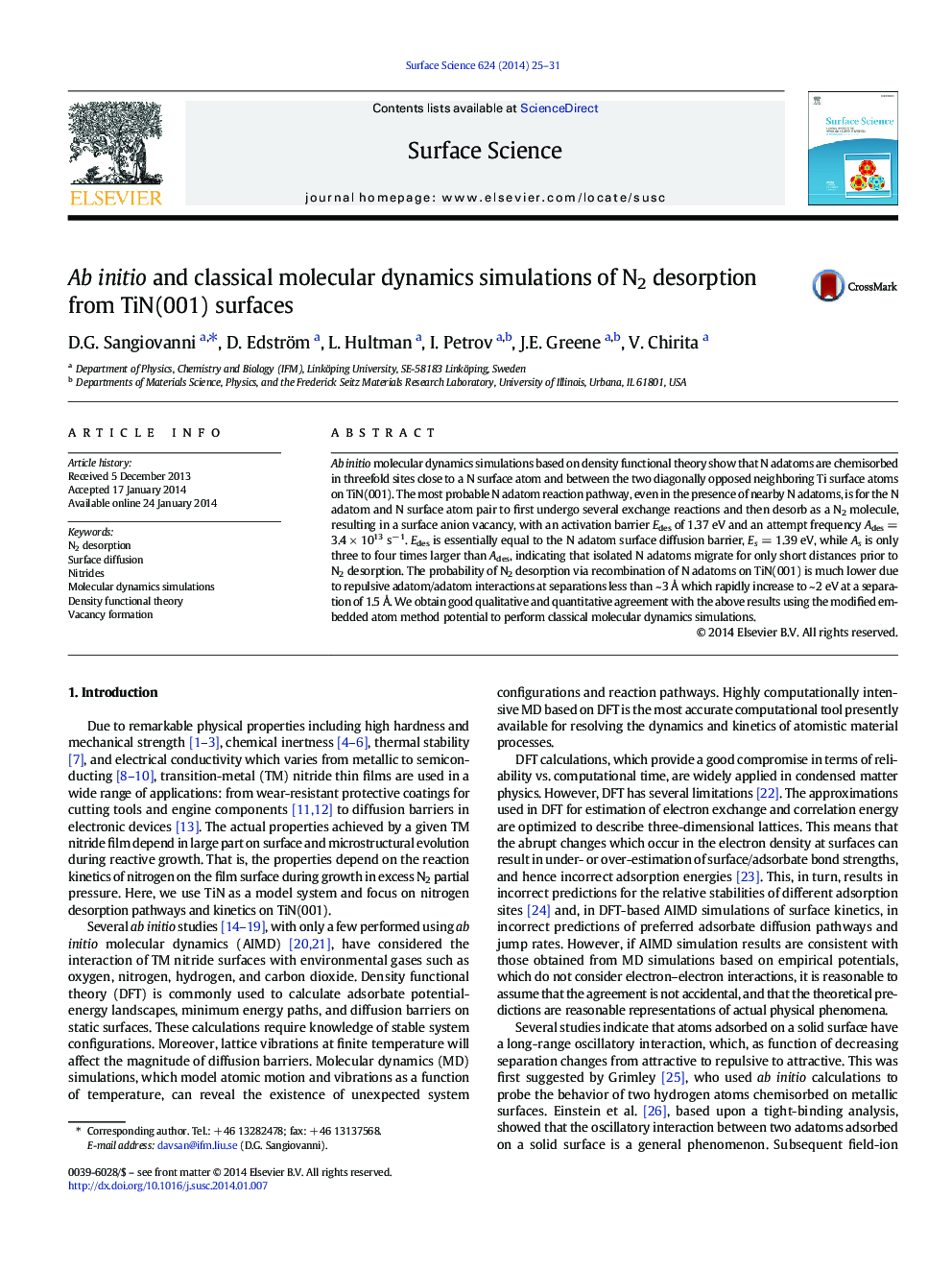 Ab initio and classical molecular dynamics simulations of N2 desorption from TiN(001) surfaces