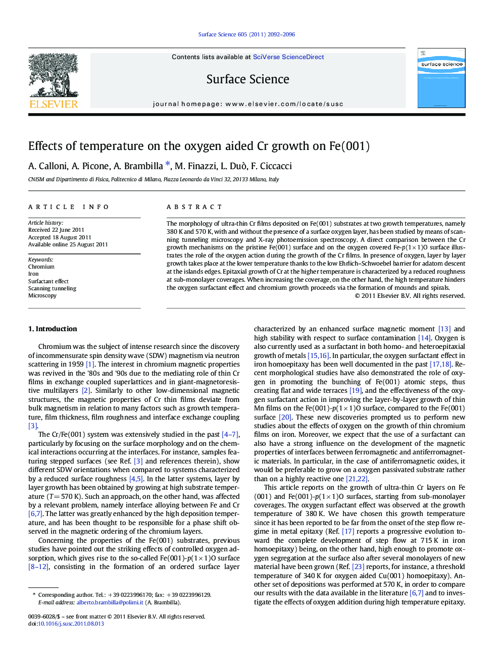 Effects of temperature on the oxygen aided Cr growth on Fe(001)