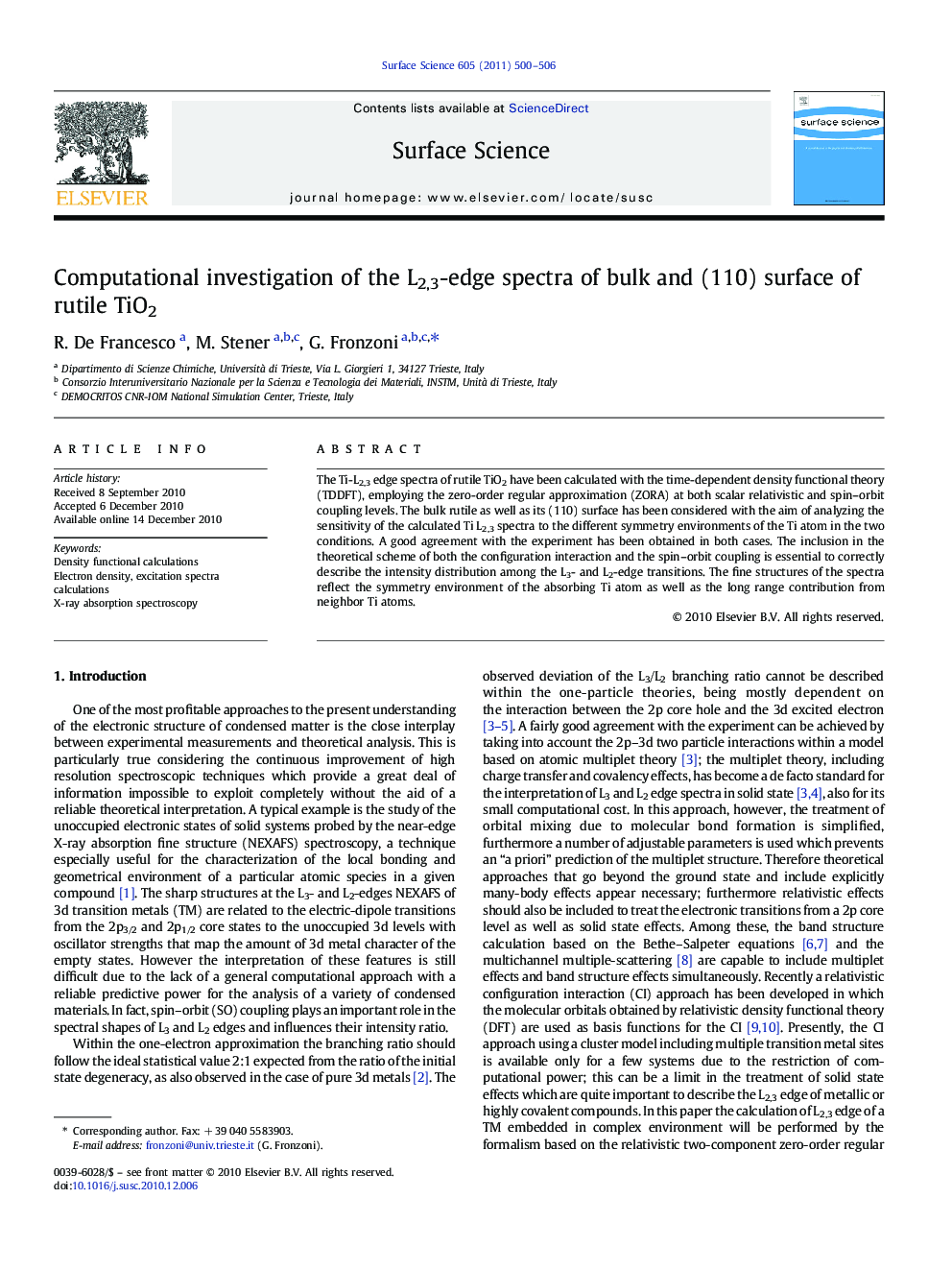 Computational investigation of the L2,3-edge spectra of bulk and (110) surface of rutile TiO2