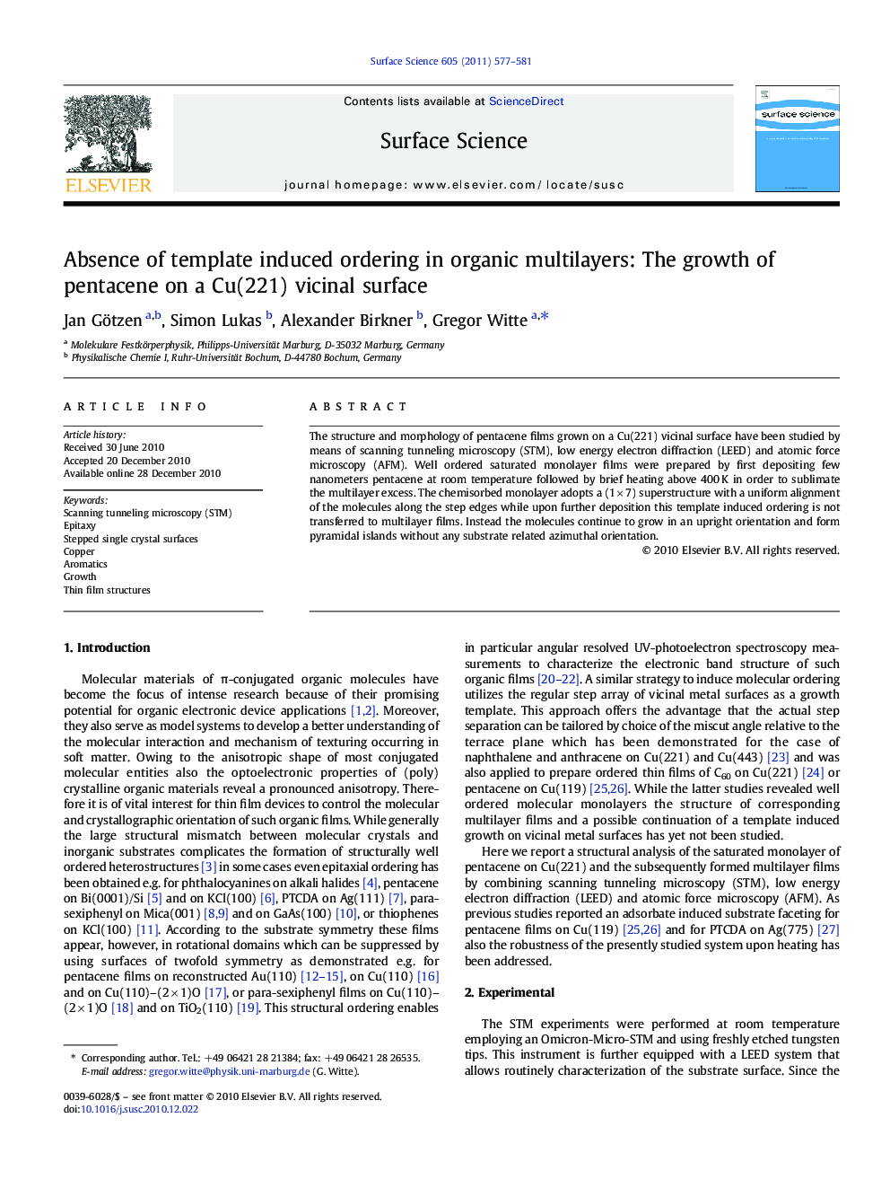 Absence of template induced ordering in organic multilayers: The growth of pentacene on a Cu(221) vicinal surface