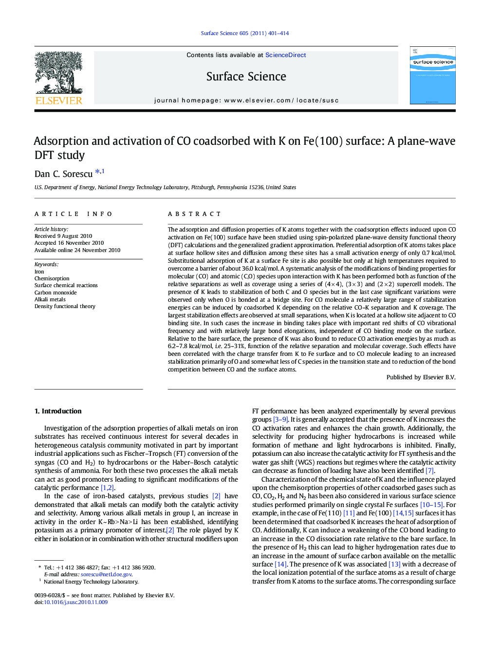 Adsorption and activation of CO coadsorbed with K on Fe(100) surface: A plane-wave DFT study