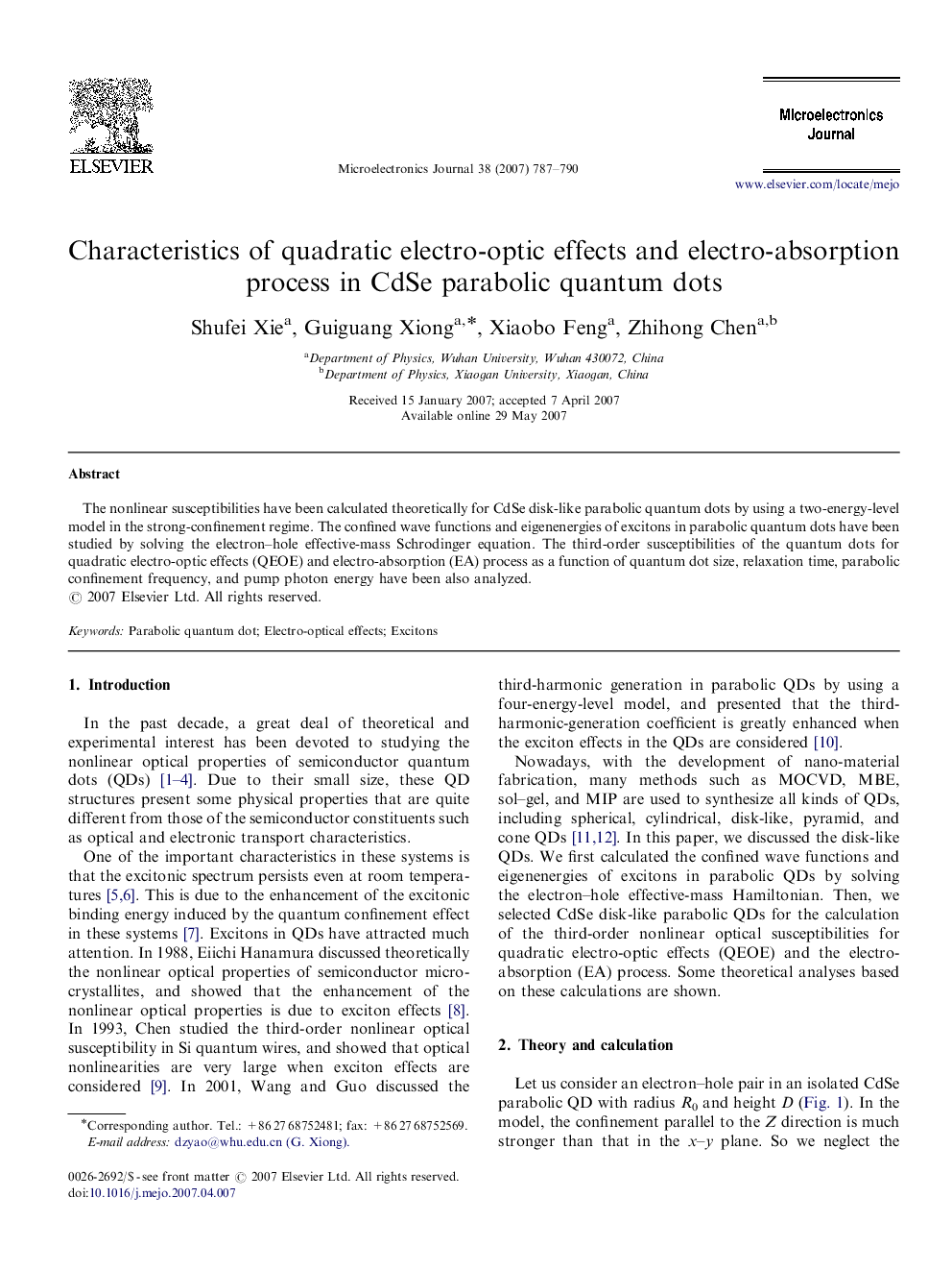 Characteristics of quadratic electro-optic effects and electro-absorption process in CdSe parabolic quantum dots