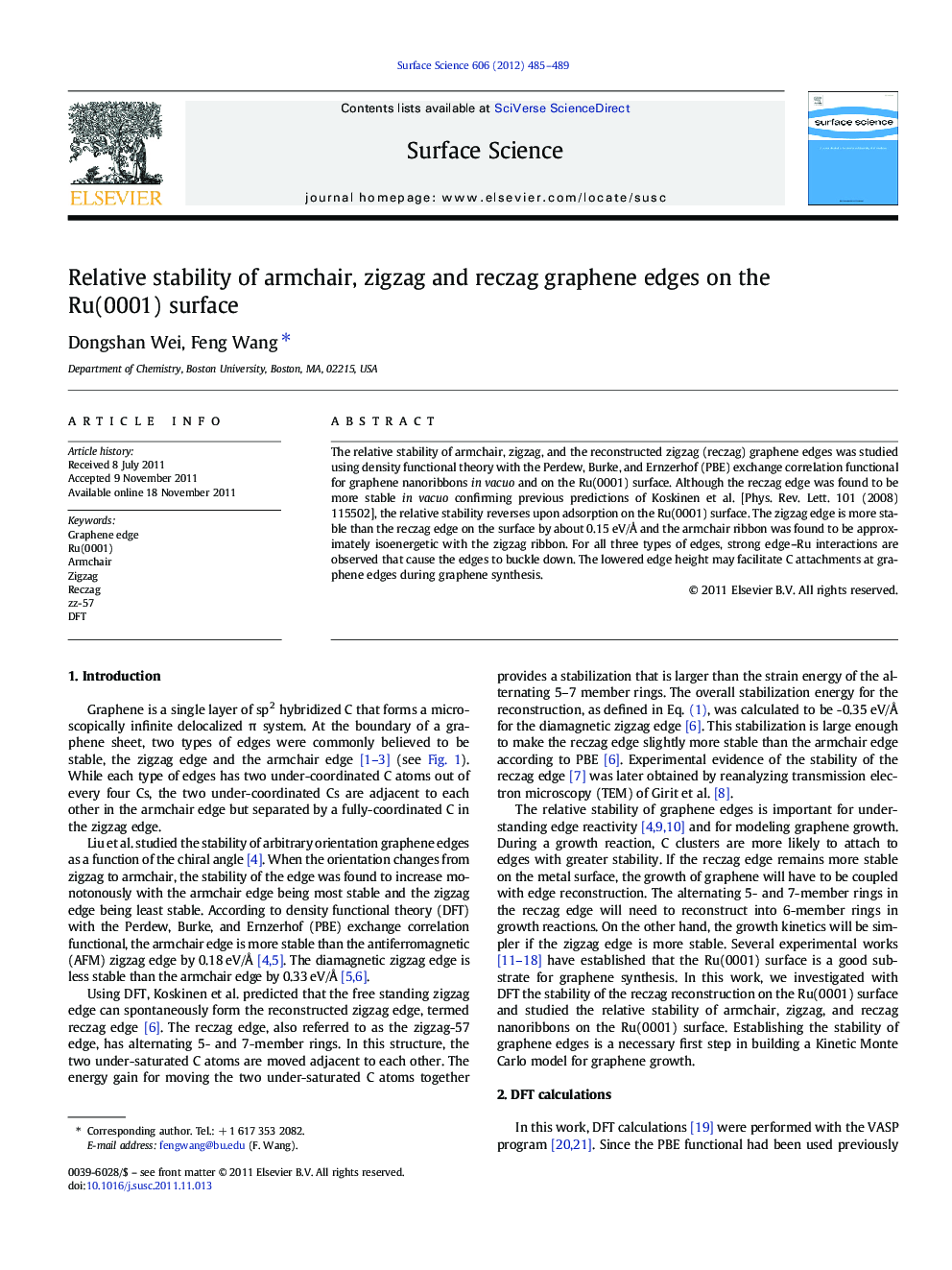 Relative stability of armchair, zigzag and reczag graphene edges on the Ru(0001) surface