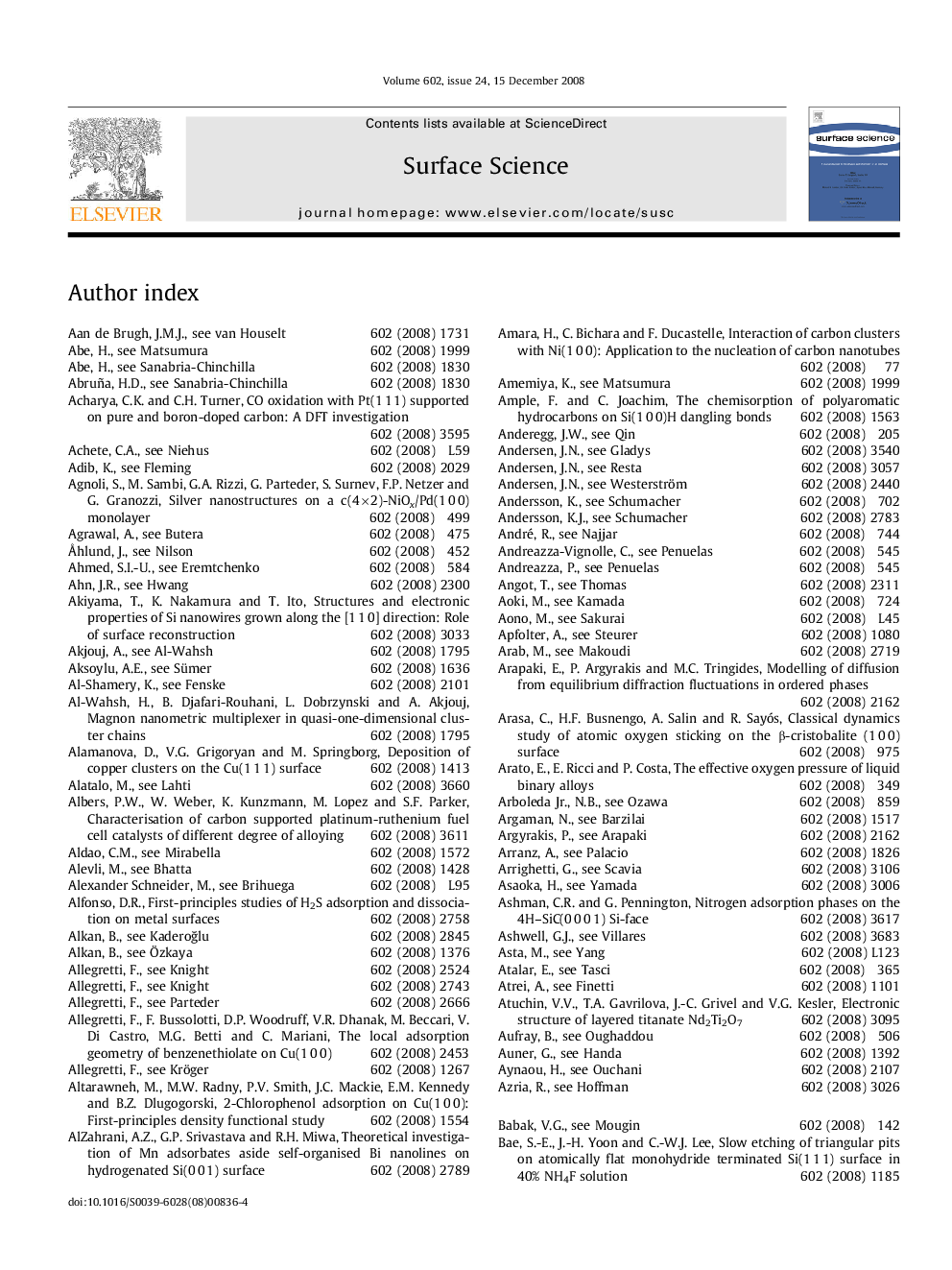 Author Index