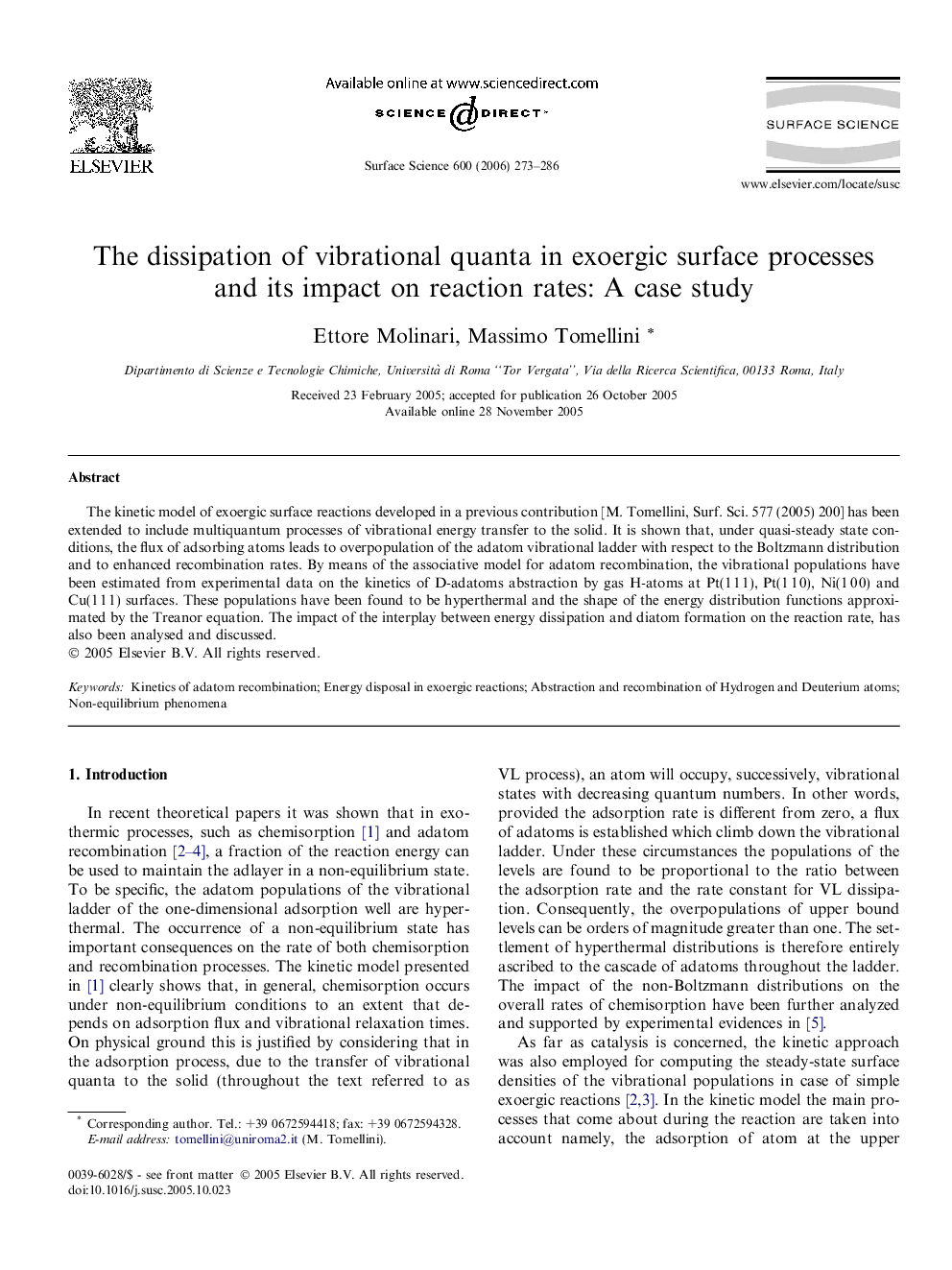 The dissipation of vibrational quanta in exoergic surface processes and its impact on reaction rates: A case study