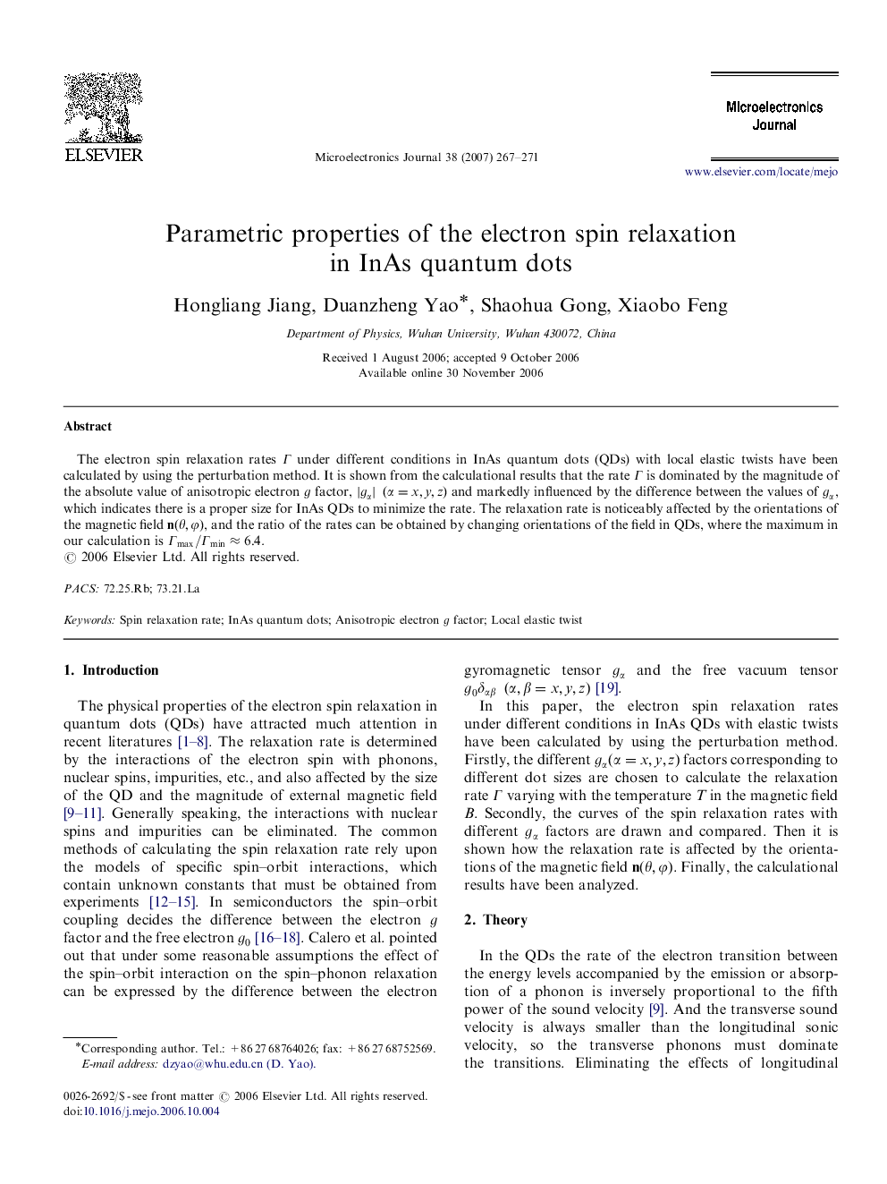 Parametric properties of the electron spin relaxation in InAs quantum dots