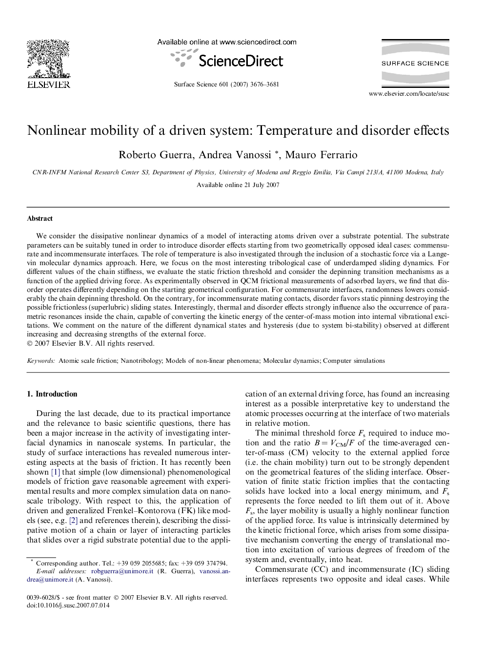 Nonlinear mobility of a driven system: Temperature and disorder effects