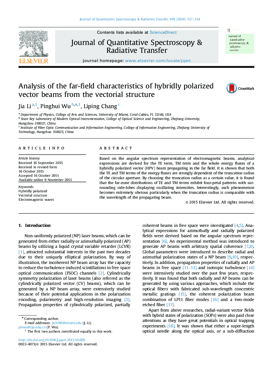 Analysis of the far-field characteristics of hybridly polarized vector beams from the vectorial structure