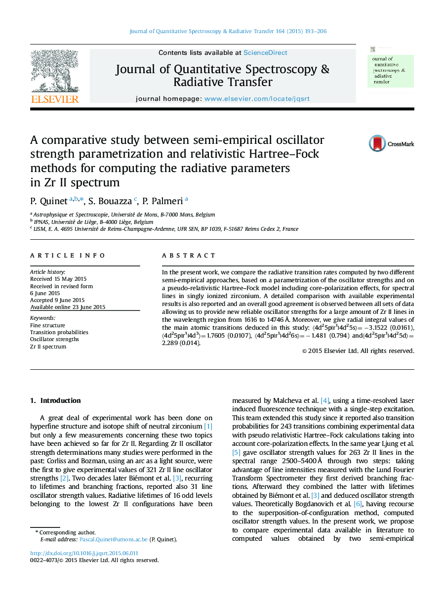 A comparative study between semi-empirical oscillator strength parametrization and relativistic Hartree-Fock methods for computing the radiative parameters in Zr II spectrum