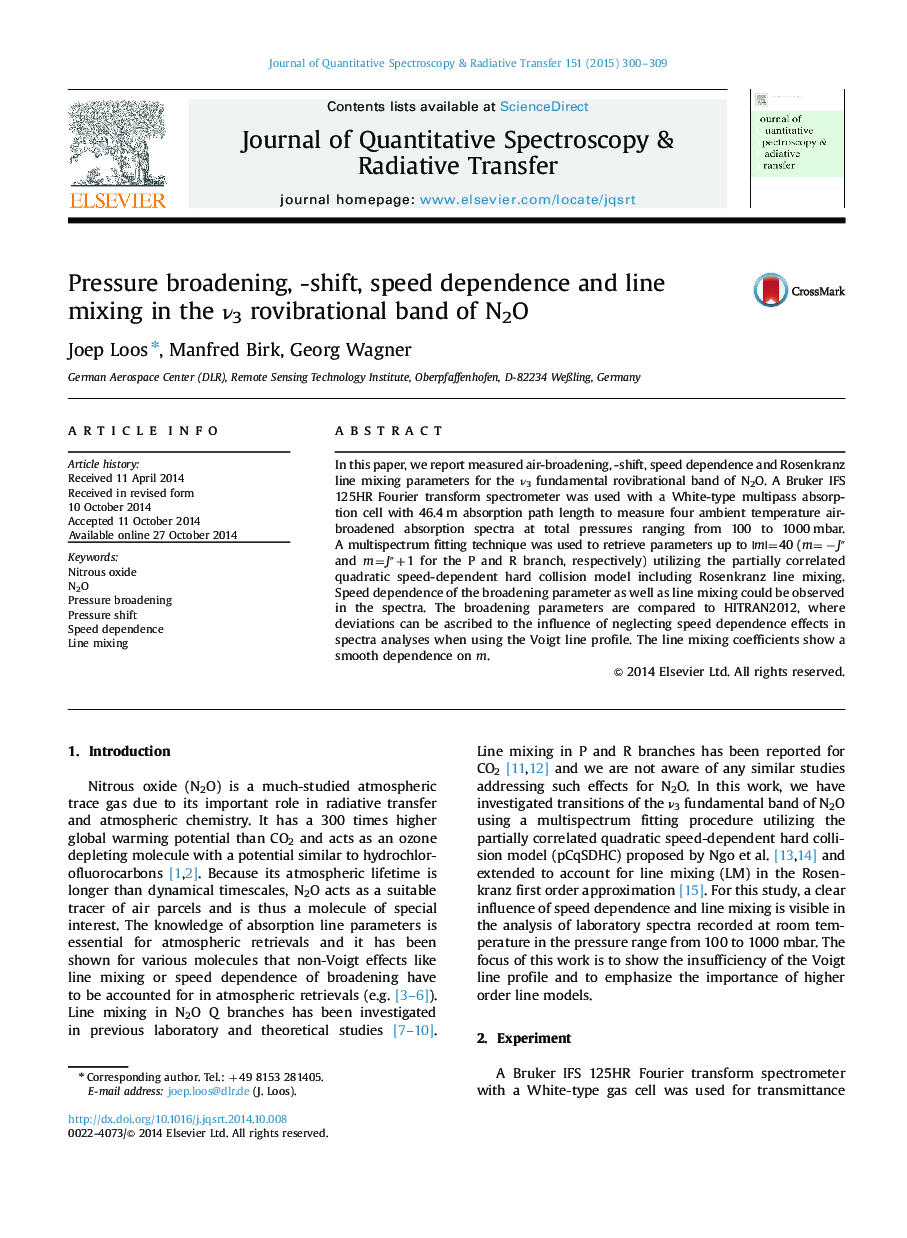 Pressure broadening, -shift, speed dependence and line mixing in the Î½3 rovibrational band of N2O