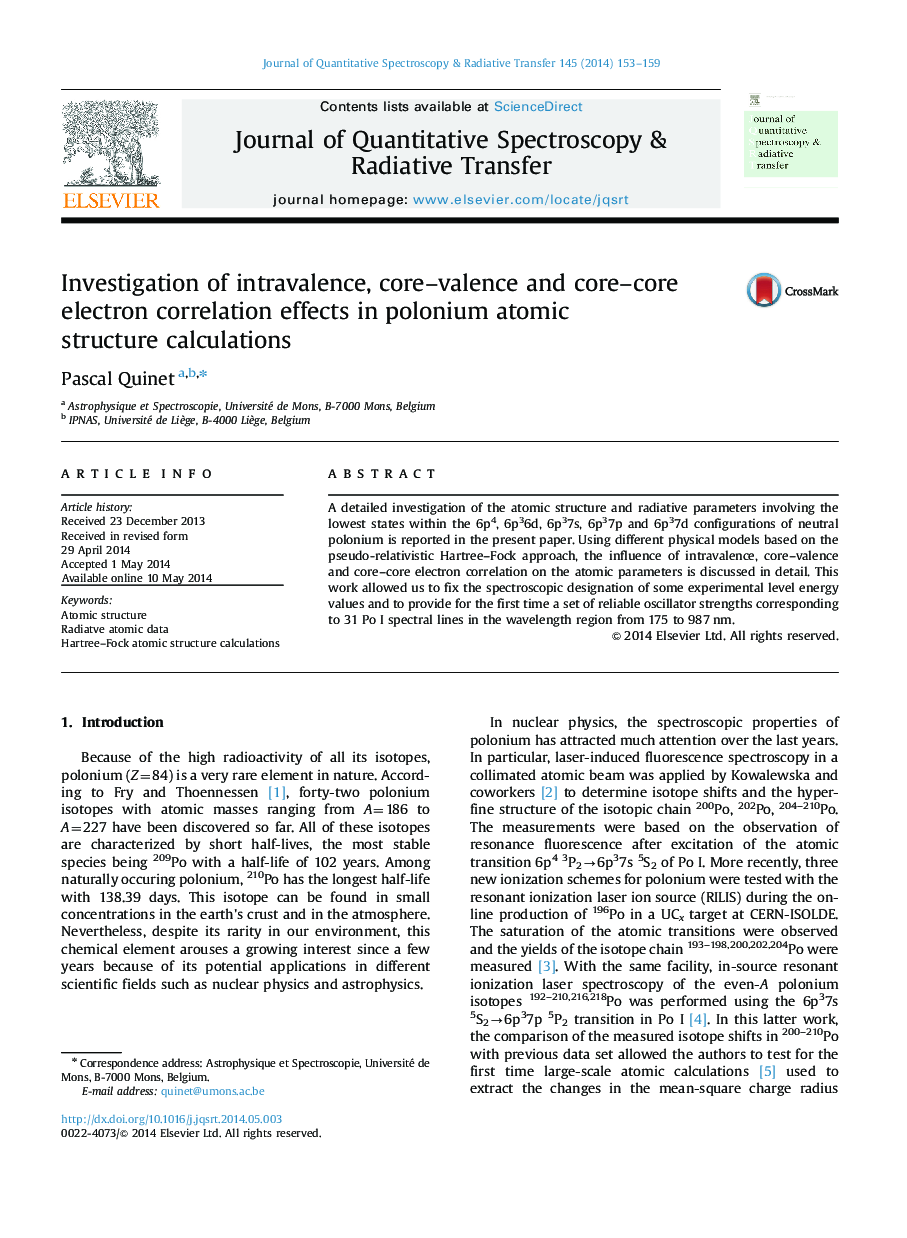 Investigation of intravalence, core-valence and core-core electron correlation effects in polonium atomic structure calculations