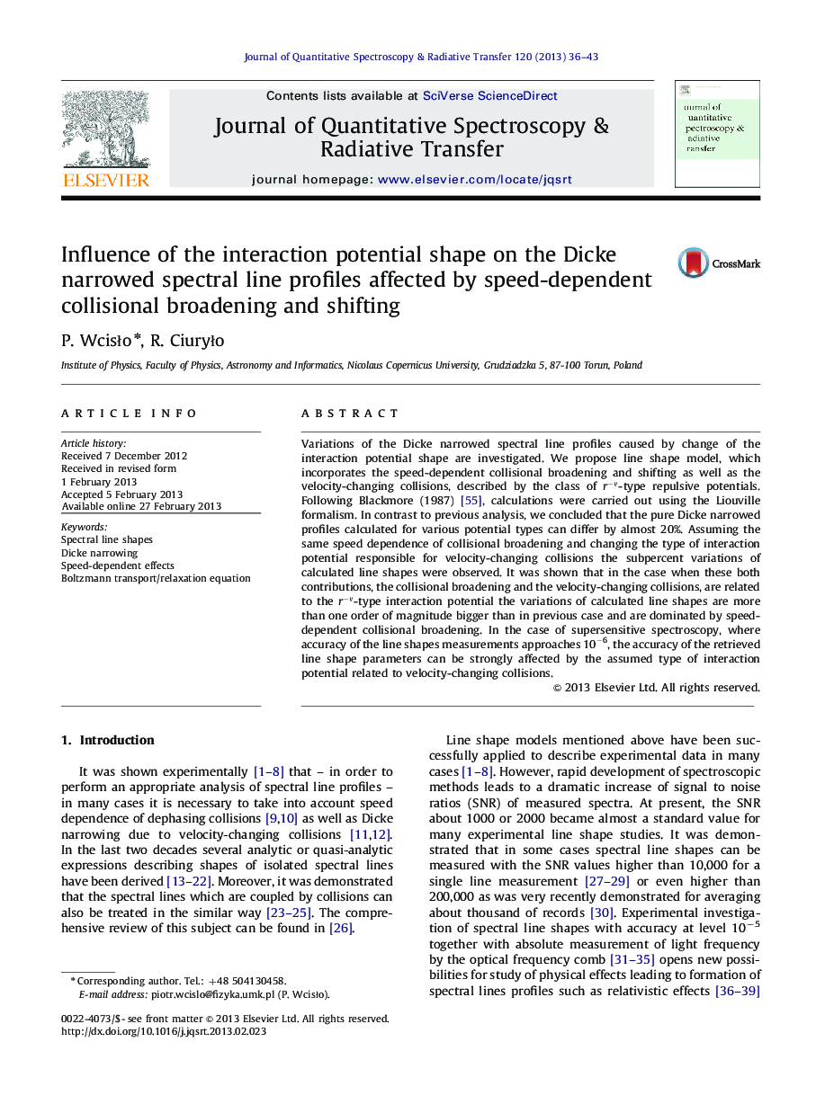 Influence of the interaction potential shape on the Dicke narrowed spectral line profiles affected by speed-dependent collisional broadening and shifting