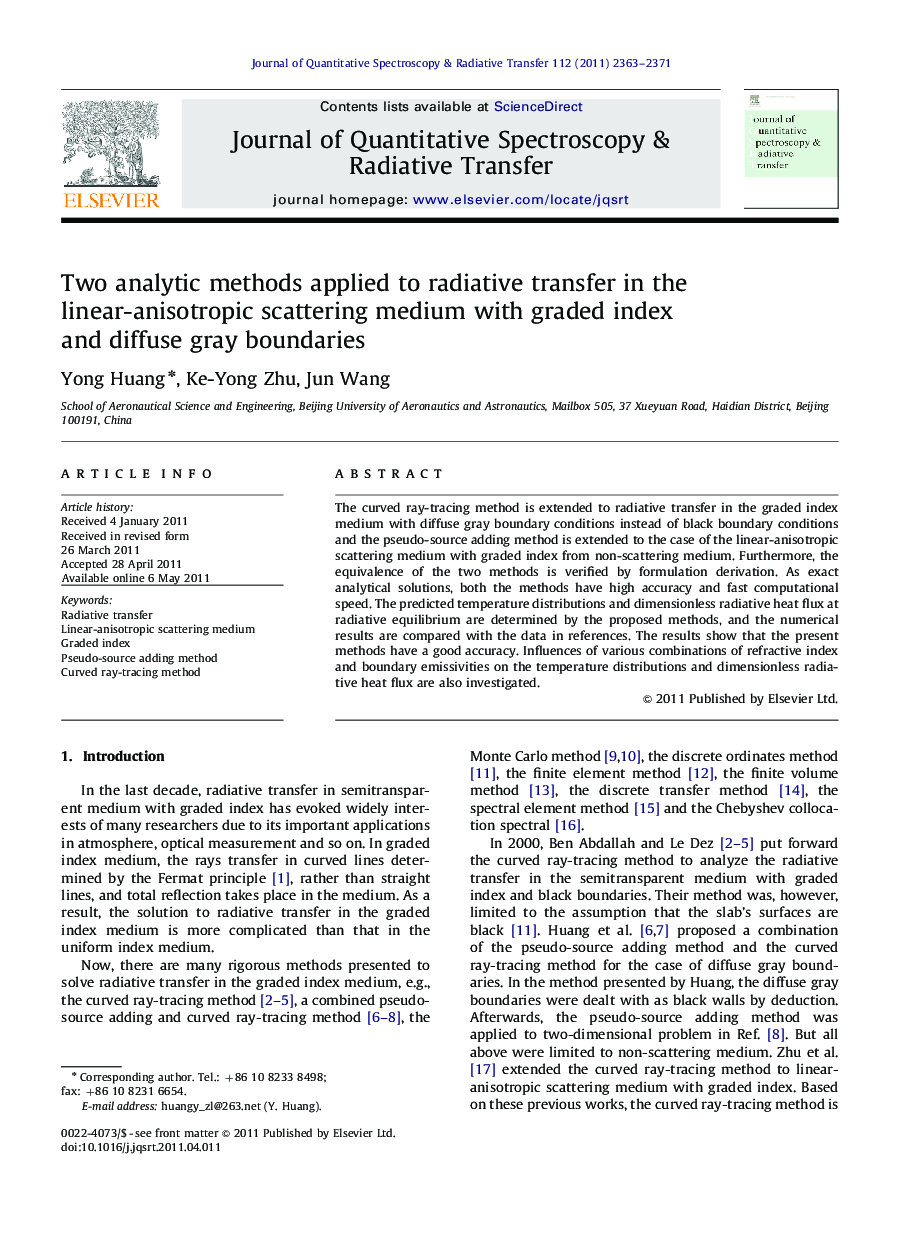 Two analytic methods applied to radiative transfer in the linear-anisotropic scattering medium with graded index and diffuse gray boundaries