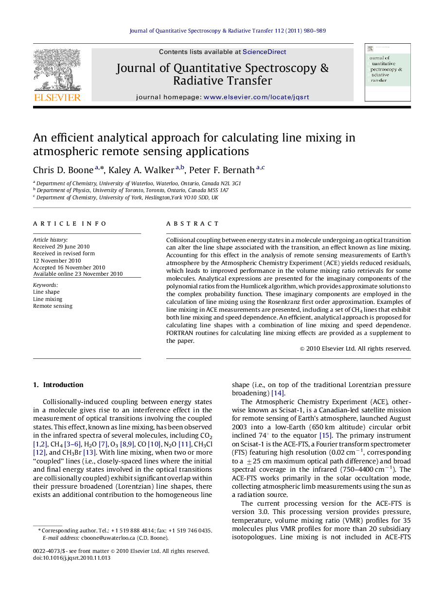 An efficient analytical approach for calculating line mixing in atmospheric remote sensing applications