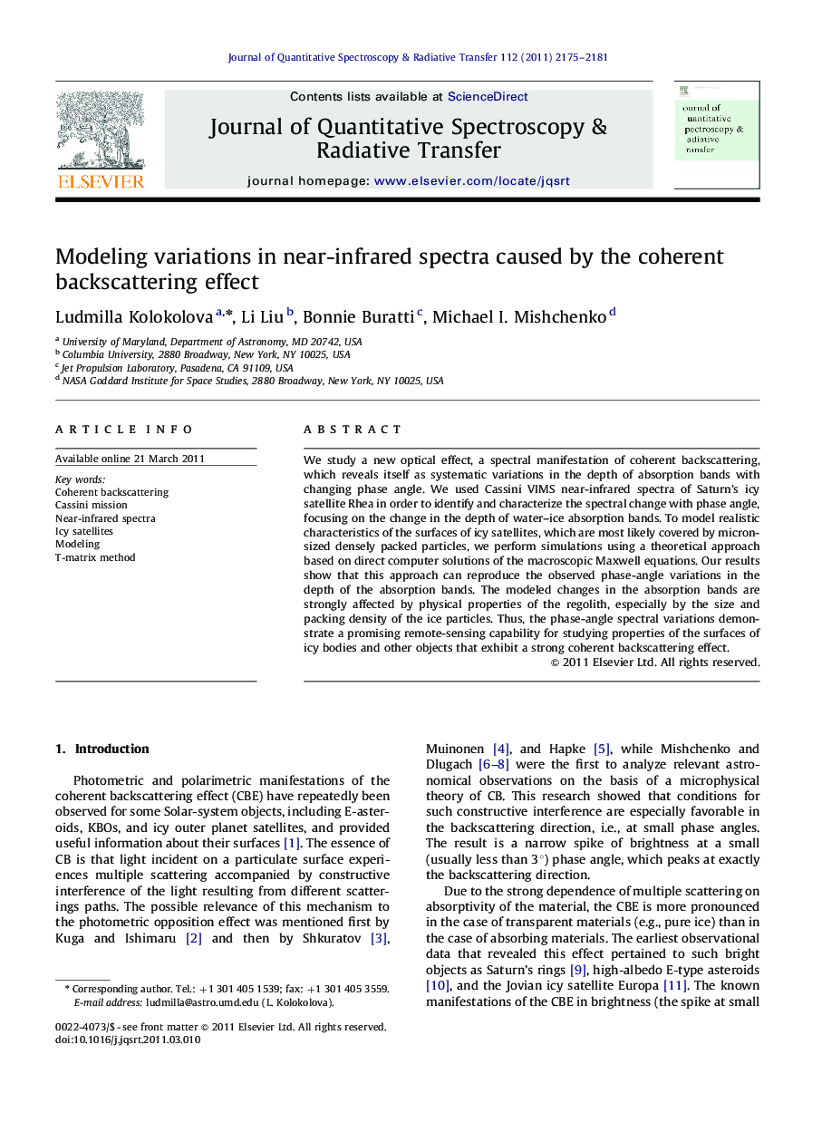 Modeling variations in near-infrared spectra caused by the coherent backscattering effect