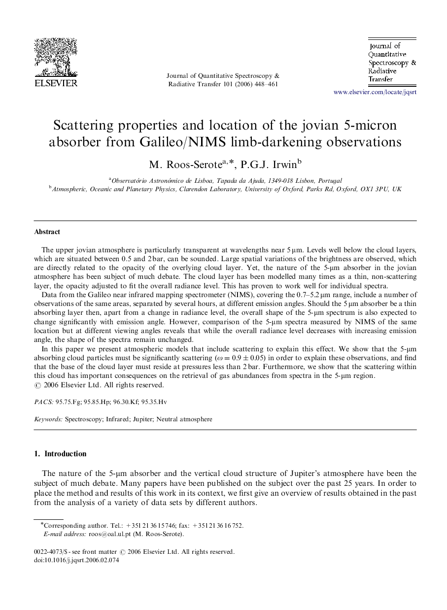 Scattering properties and location of the jovian 5-micron absorber from Galileo/NIMS limb-darkening observations