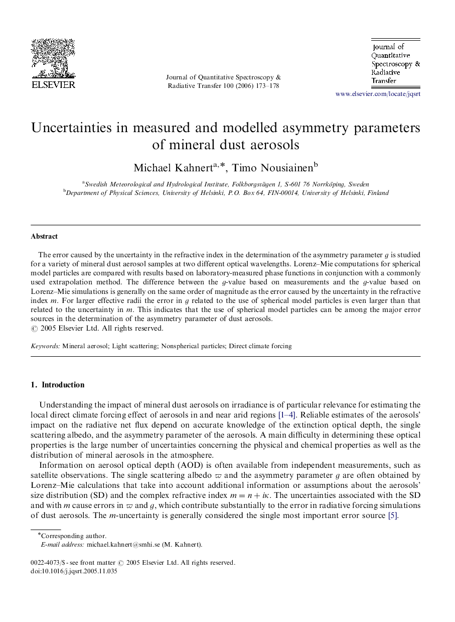 Uncertainties in measured and modelled asymmetry parameters of mineral dust aerosols