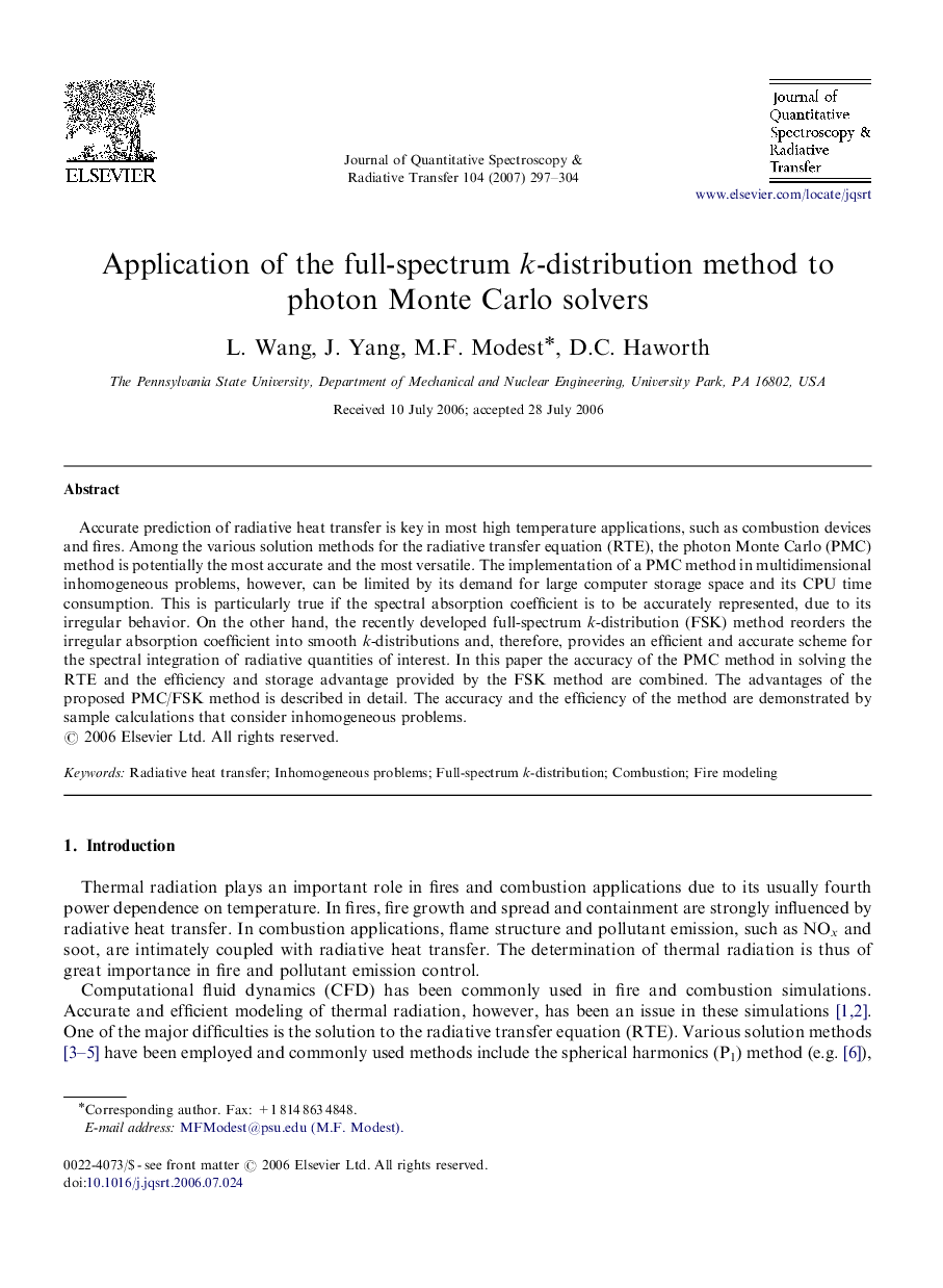 Application of the full-spectrum k-distribution method to photon Monte Carlo solvers