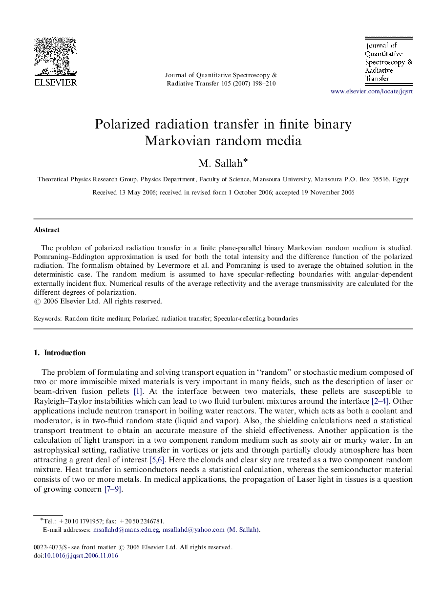 Polarized radiation transfer in finite binary Markovian random media