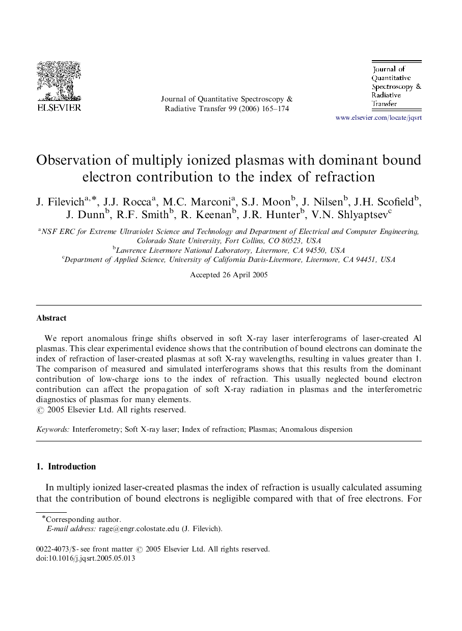 Observation of multiply ionized plasmas with dominant bound electron contribution to the index of refraction