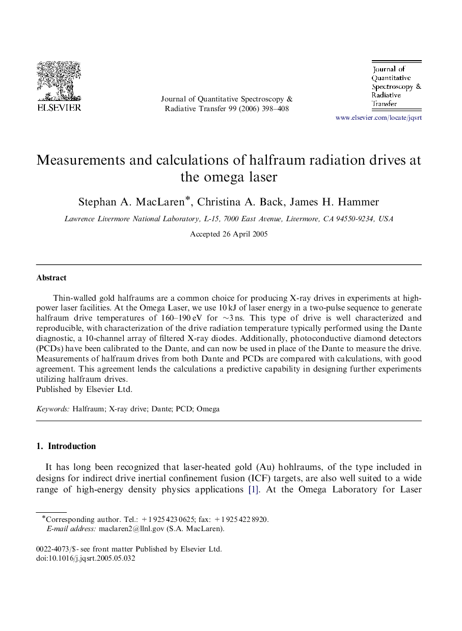 Measurements and calculations of halfraum radiation drives at the omega laser