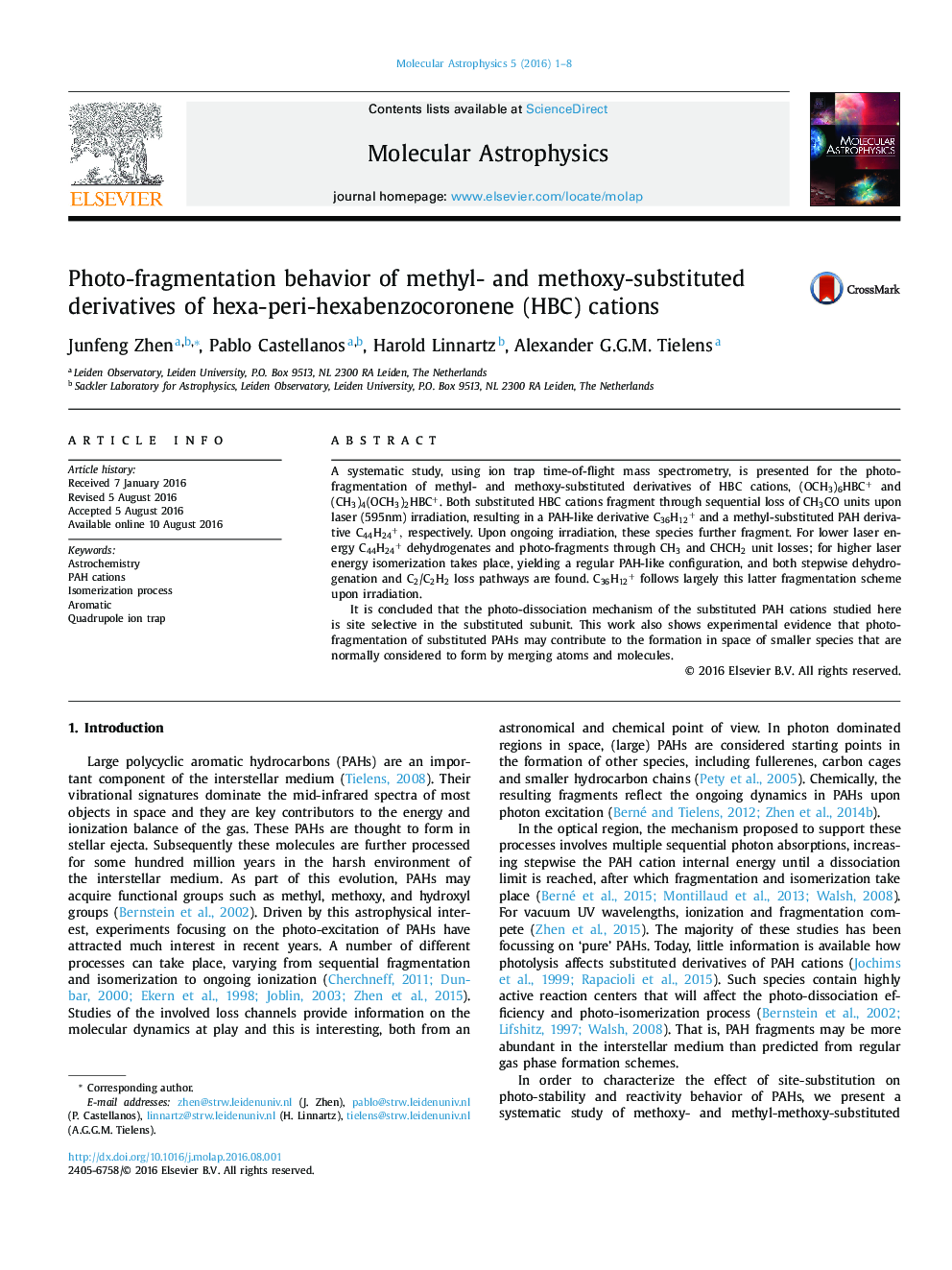 Photo-fragmentation behavior of methyl- and methoxy-substituted derivatives of hexa-peri-hexabenzocoronene (HBC) cations