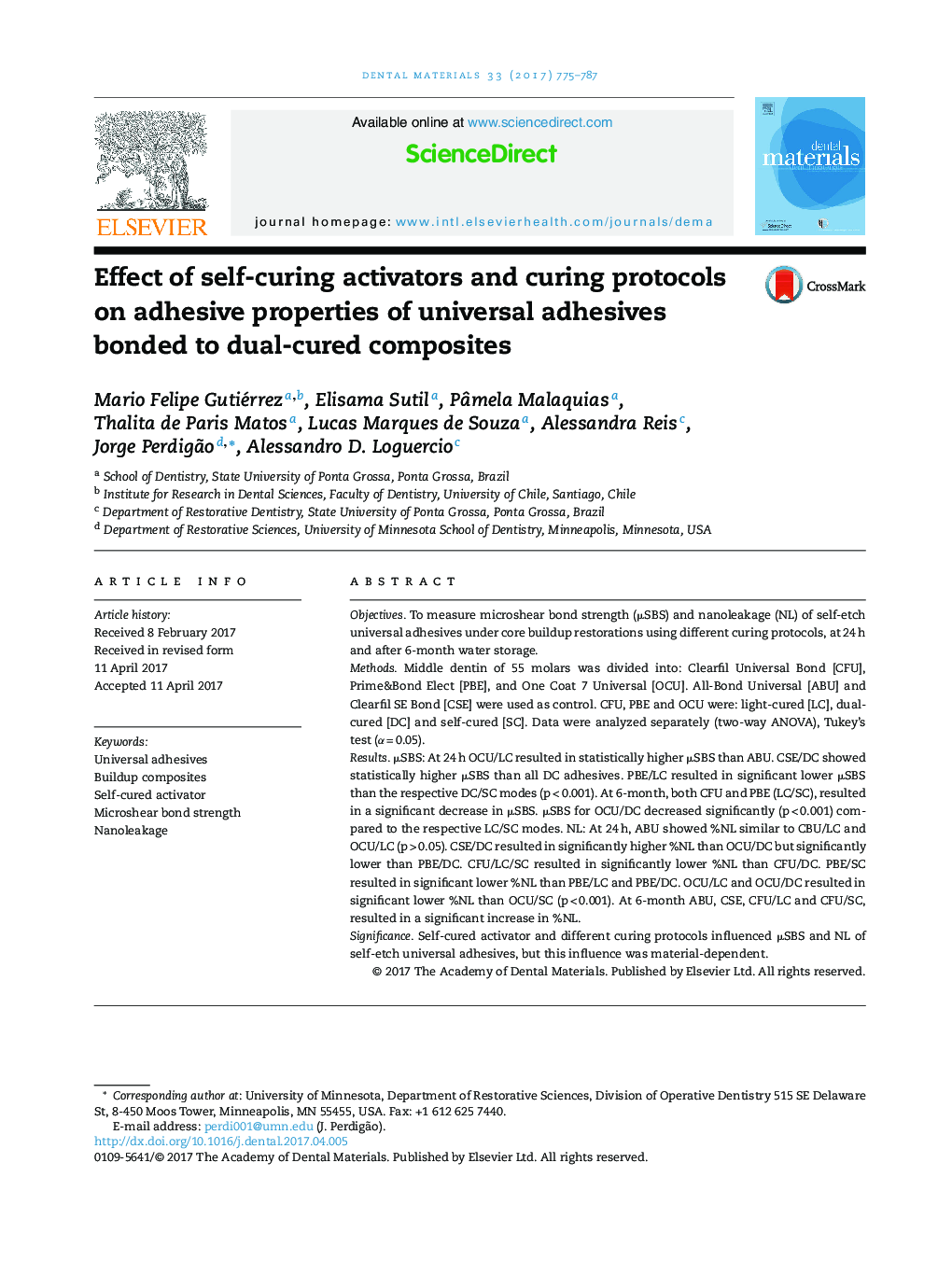 Effect of self-curing activators and curing protocols on adhesive properties of universal adhesives bonded to dual-cured composites