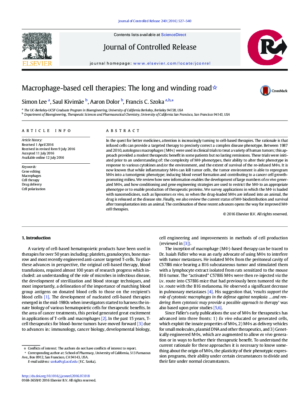 Macrophage-based cell therapies: The long and winding road