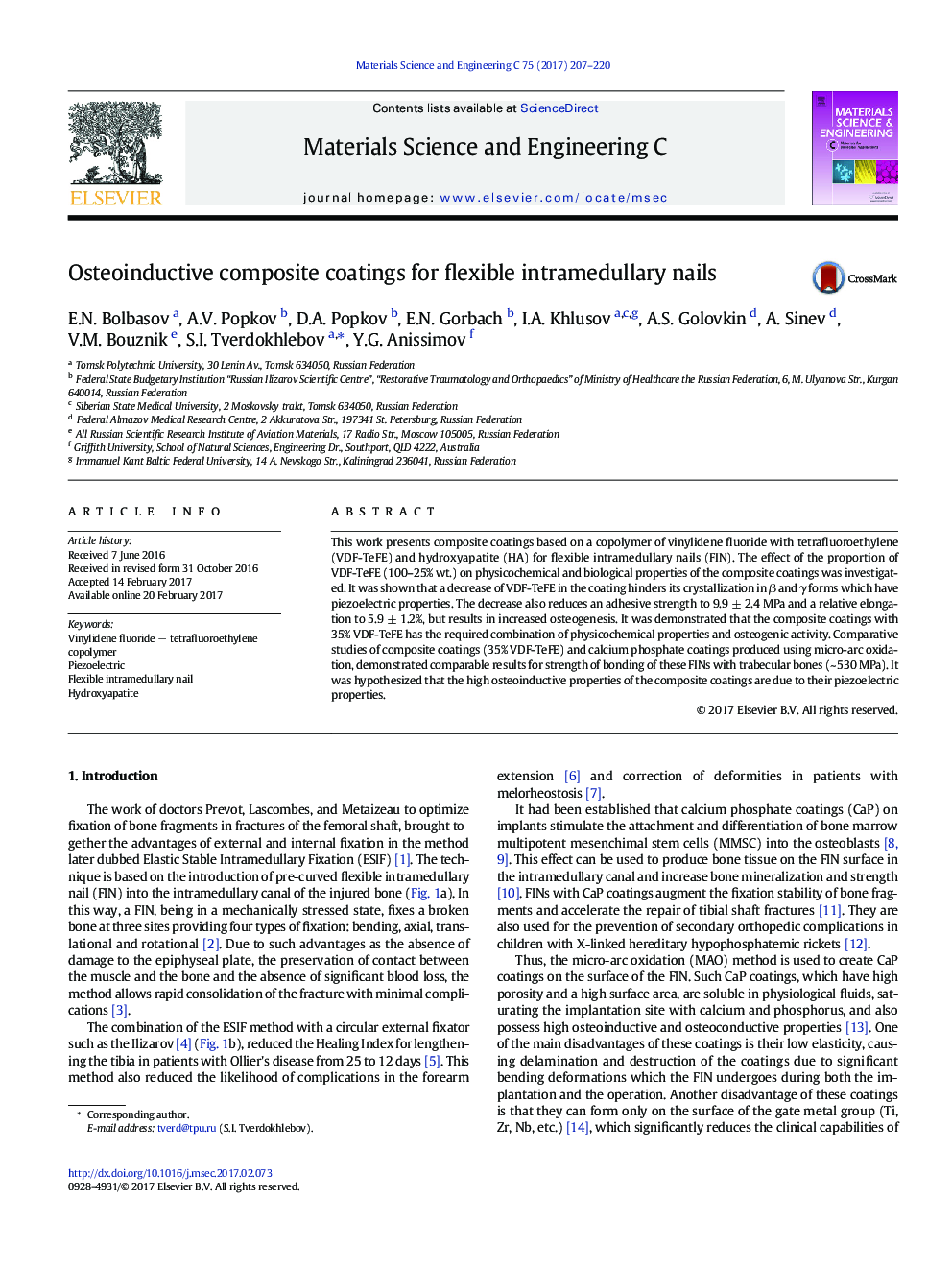 Osteoinductive composite coatings for flexible intramedullary nails