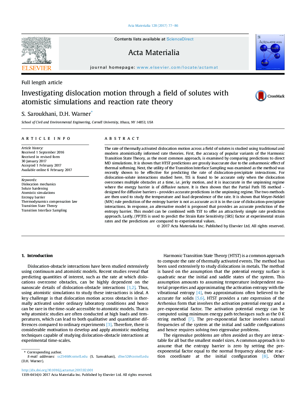 Investigating dislocation motion through a field of solutes with atomistic simulations and reaction rate theory