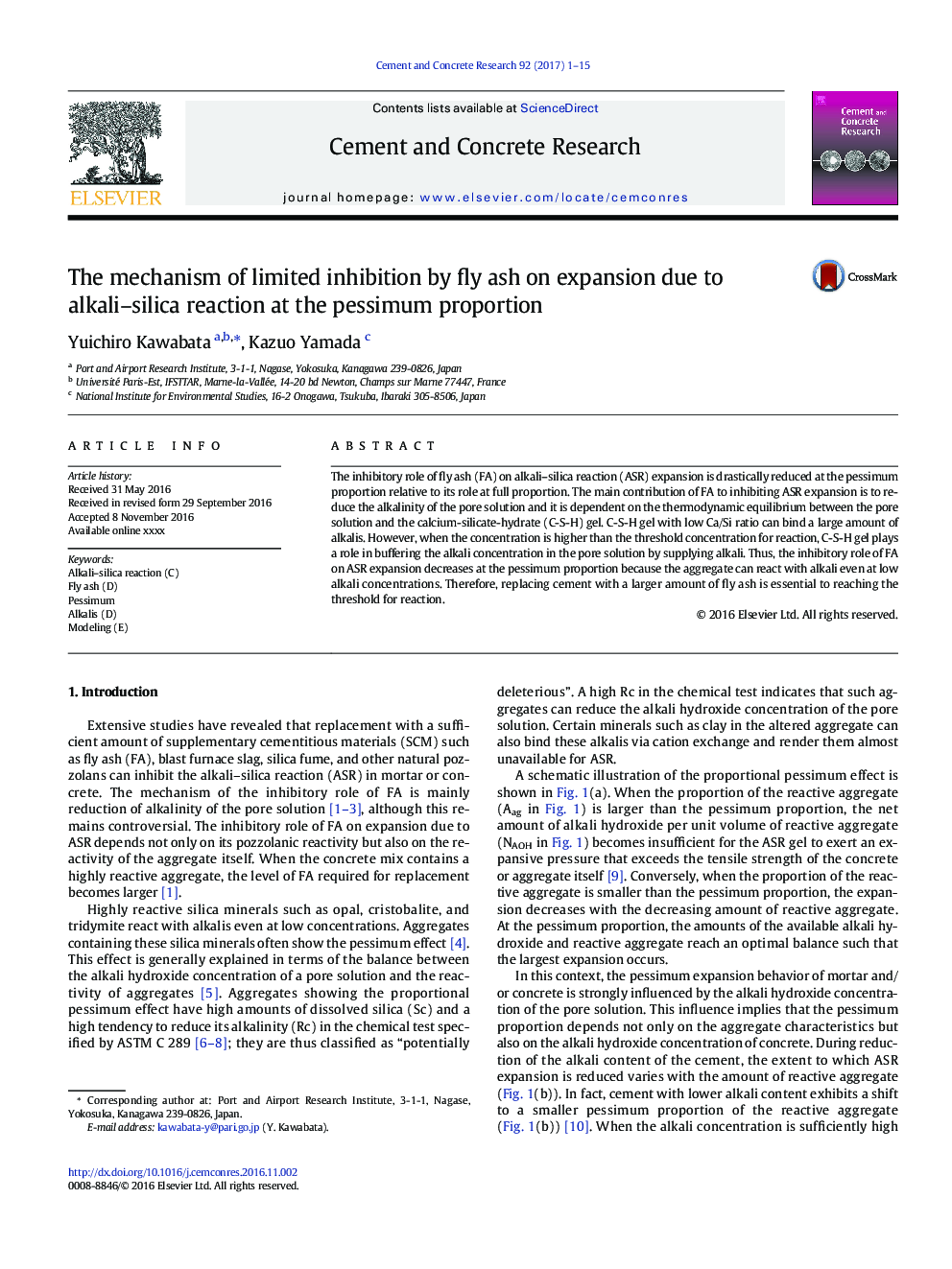 The mechanism of limited inhibition by fly ash on expansion due to alkali-silica reaction at the pessimum proportion
