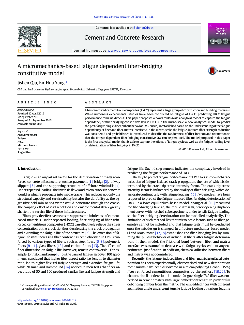 A micromechanics-based fatigue dependent fiber-bridging constitutive model