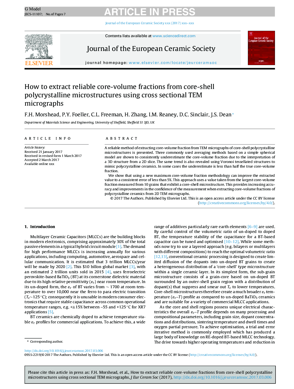 How to extract reliable core-volume fractions from core-shell polycrystalline microstructures using cross sectional TEM micrographs