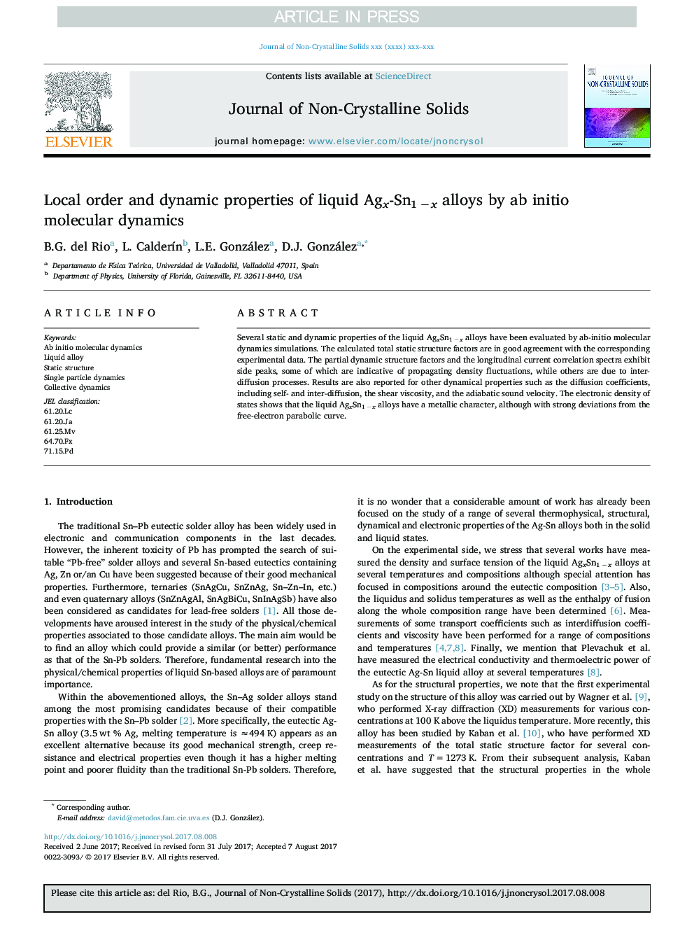 Local order and dynamic properties of liquid Agx-Sn1Â âx alloys by ab initio molecular dynamics