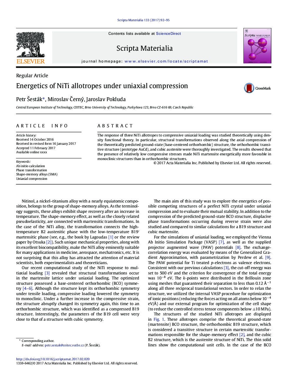 Energetics of NiTi allotropes under uniaxial compression