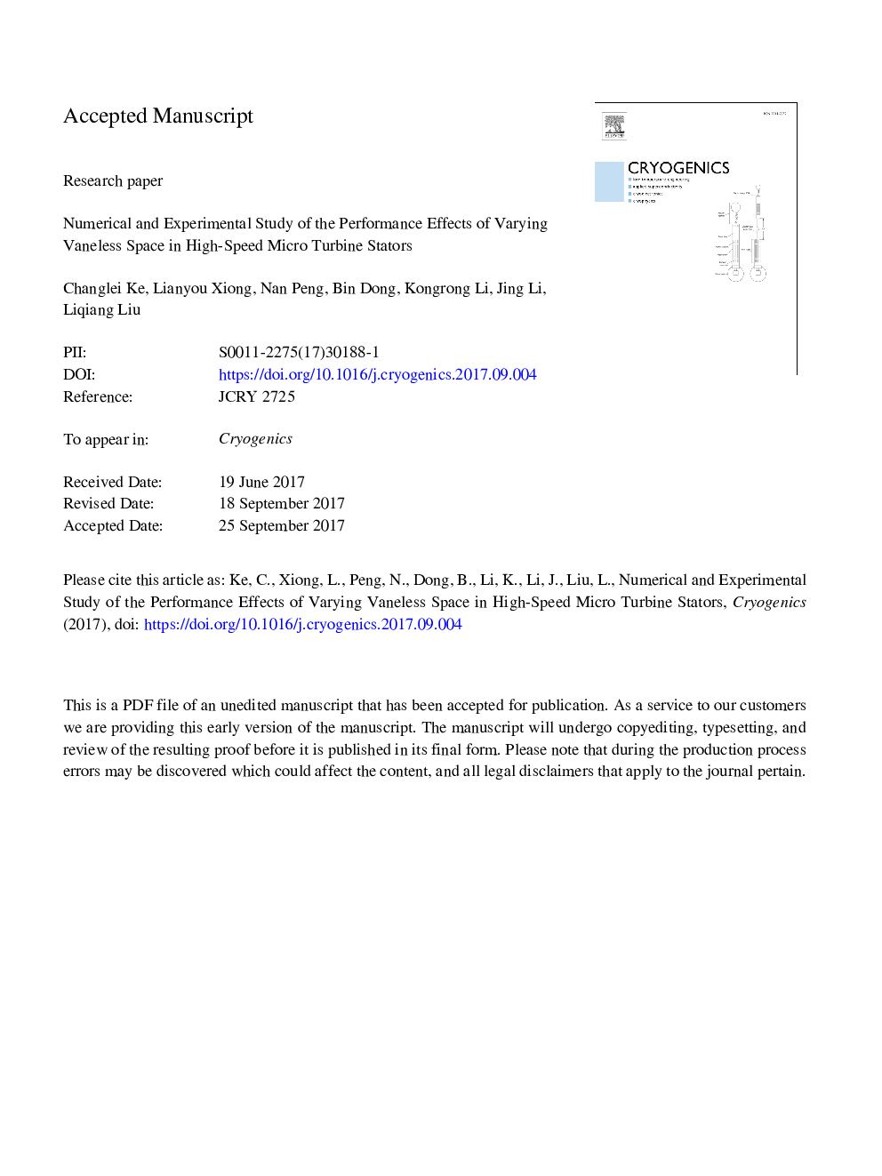 Numerical and experimental study of the performance effects of varying vaneless space in high-speed micro turbine stators