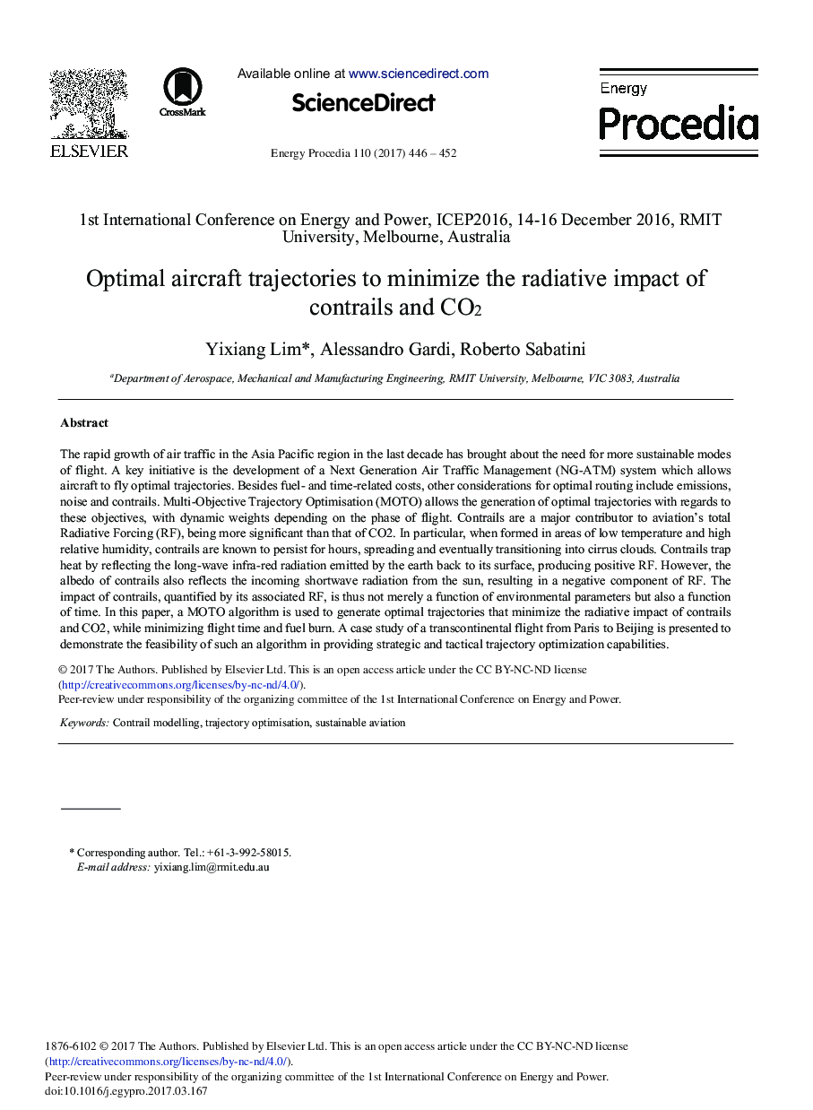 Optimal Aircraft Trajectories to Minimize the Radiative Impact of Contrails and CO2