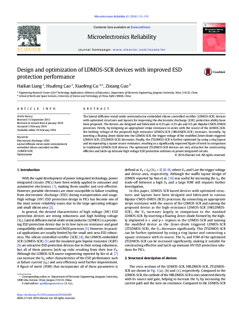 Design and optimization of LDMOS-SCR devices with improved ESD protection performance