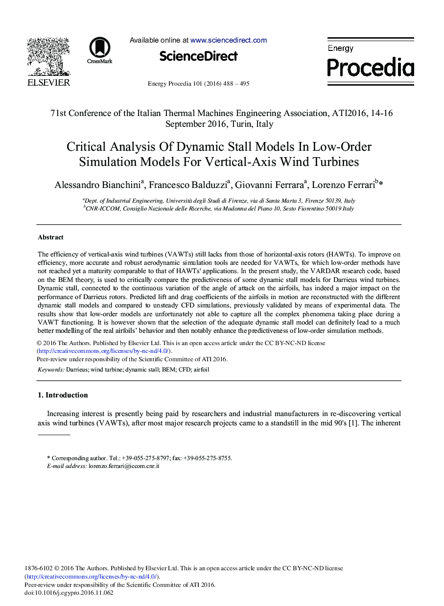 Critical Analysis of Dynamic Stall Models in Low-Order Simulation Models For Vertical-Axis Wind Turbines