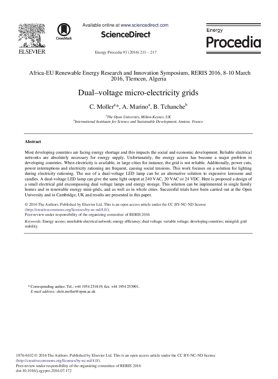 Dual-voltage Micro-electricity Grids